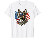American Dog Sunglasses Independence Day Pug T-Shirt | Funny T-Shirts For Birthdays And Other Holidays