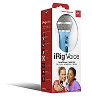 IK Multimedia iRig Voice (blue) karaoke microphone for smartphones and tablets