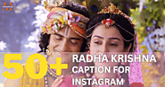 50+ Radha Krishna Caption for Instagram - The Maurya Sir