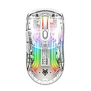 Attoe Bluetooth Wireless Mouse, Transparent RGB