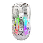 Attack shark x2 2.4g/bluetooth/type-c wired triple mode transparent mouse