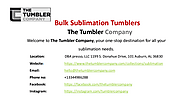 bulk sublimation tumblers