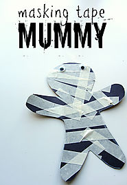 Masking Tape Mummy
