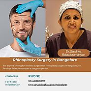Meet Expert in Rhinoplasty Surgery in Bangalore - Dr. Sandhya Balasubramanyan