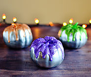 DIY Metallic Glitter Frosted Pumpkins [TUTORIAL] | Bre Pea | The Creative Lifestyle Blog of Bre Paulson
