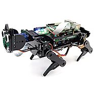 FREENOVE Robot Dog Kit for Raspberry Pi 4 B 3 B+ B A+, Walking, Self Balancing, Ball Tracing, Face Recognition, Ultra...
