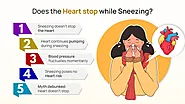 Does the Heart stops while sneezing?