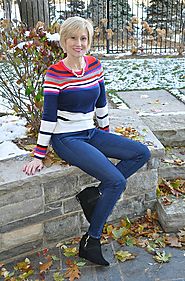 Get Cozy In A Colorblocked Sweater