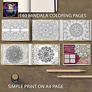 Printable Mandala Adult Coloring Book, Floral Mandala Coloring Pages, Magical Mandalas, Hand Drawn Pages Download