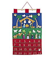 Nativity Fabric Advent Calendar by Vermont Christmas Company