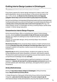 Crafting Interior Design Leaders in Chhattisgarh