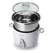 Aroma Simply Stainless 6-Cup (Cooked) (3-Cup UNCOOKED) Rice Cooker, Stainless Steel Inner Pot (ARC-753SG)