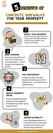 5 Benefits of Concrete Sidewalks for Your Property