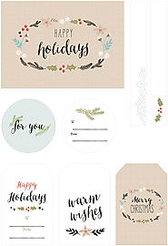 Free Illustrated Christmas Gift Tags by Best Day Ever