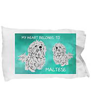 Maltese Dogs Lovers Pillow