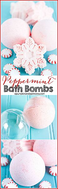 Handmade Peppermint Bath Bombs