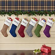 Cozy Cable Knit Personalized Stocking - Personal Creations