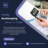 Monthly Bookkeeping Services in Dubai | SA Consultants UAE