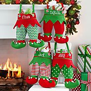 Jingle Bell Elf Pants Personalized Stocking