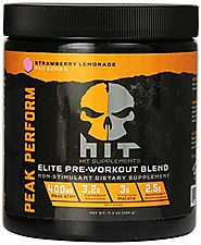 HIT Supplements Peak Perform Pre Workout Supplement with Peak ATP, Stimulant Free