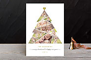 Complete tree christmas photo cards