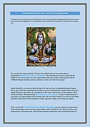 Experienced Pandit for Last Rites in Bangalore.pdf