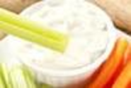 Celery with ranch dip