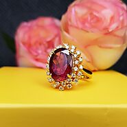 Pink Tourmaline Cocktail Ring