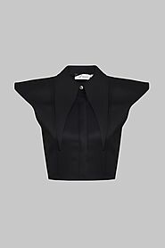 Shop Long And Black Collar Shirts for Women At Kkoncept