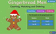 The Gingerbread Man Game - Counting, Matching and Ordering game
