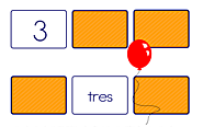 Spanish - Concentration - Match number with number name