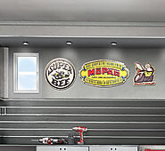 Enhance Your Surroundings with Chrome Domz Metal Garage Signs