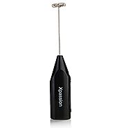 Xpassion Electric Milk Frother Handheld Milk Wand Mixer Frother for Latte Coffee Hot Milk
