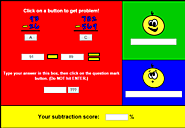 The Number Monster (online subtraction practice game for two and three digit subtraction) - free online cool math les...