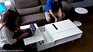 Occam Lifting Coffee table with 2 lift tops