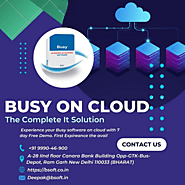Busy on cloud service : The Complete It solutions.