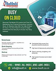 Busy accounting software cloud setup with BsoftIndia