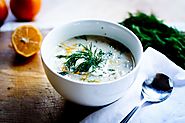 Lemony Chicken Soup with Orzo, Dill and Coriander