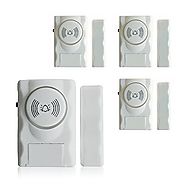 RGBZONE(TM) Mini Wireless Home Security Door Window Entry Sensor Alarm Burglar Alarm System, 4-Pack