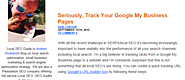 Seriously, Track Your Google My Business Pages