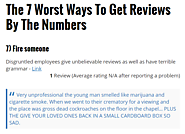 The 7 Worst Ways To Get Reviews By The Numbers