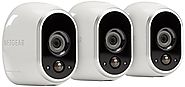Arlo Smart Security - 3 HD Camera Security System, 100% Wire-Free, Indoor/Outdoor with Night Vision (VMS3330)