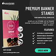 Premium Banner Stands for Impactful Displays | PosterGarden
