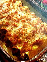 Cannelloni ripieni al forno.