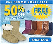 50% off all Winter Boots and Free Shipping with Code AF50