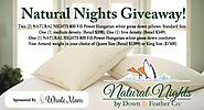 Natural Nights Giveaway for Goose Down pillows & comforter sponsored by Whole Mom