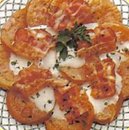 Crépes alle fragole e arance.