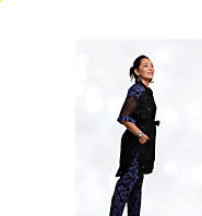 Black Alaia womens shirt co ord in Chanderi & Ikat – DAHLIA
