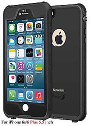 Sunwukin Best Waterproof Case for iPhone 6s/6 Plus 5.5 Inch, [New Arrival] Underwater Shockproof Snowproof Dirtpoof P...