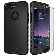 TKKOK iPhone 7 Plus Case, Slim Dual layer Heavy Duty Rugged Scratch-Resistant Shockproof Non-slip Grip Protective Cas...